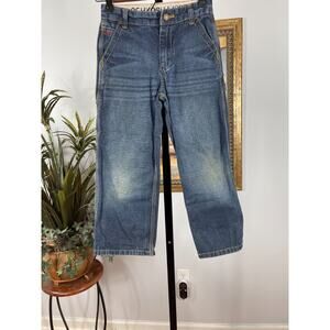 OshKosh B'gosh Jeans Womens 7 Blue Denim Straight Leg Americana Eclectic Grandpa